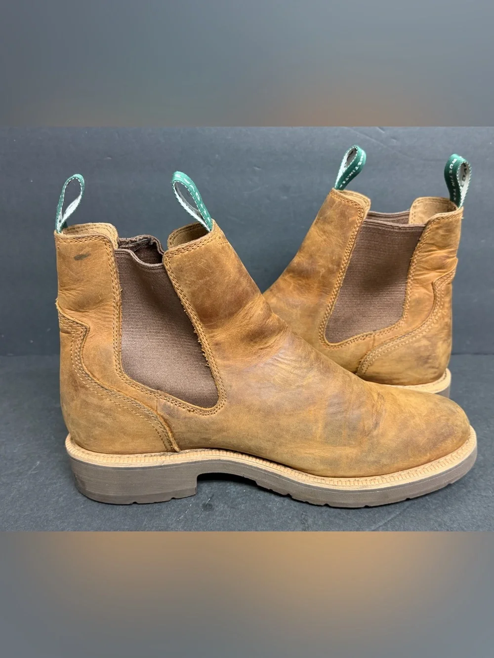 Tecovas Men's Rugged Chelsea Cowhide Boots, Style# M10080CSH, Size 10 D $265